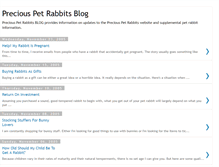 Tablet Screenshot of precious-pet-rabbits.blogspot.com