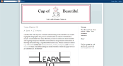 Desktop Screenshot of cupofbeautiful.blogspot.com