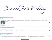 Tablet Screenshot of joseandjenswedding.blogspot.com