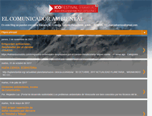 Tablet Screenshot of elcomunicadorambiental.blogspot.com