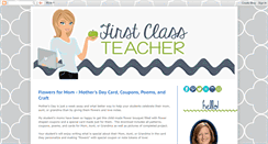 Desktop Screenshot of firstclassteacher.blogspot.com