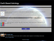 Tablet Screenshot of earthbasedastrology.blogspot.com