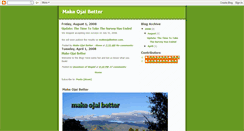 Desktop Screenshot of makeojaibetter.blogspot.com