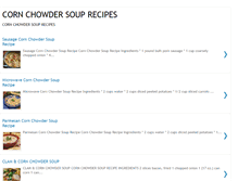 Tablet Screenshot of cornchowdersouprecipes.blogspot.com