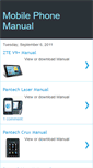 Mobile Screenshot of mobilephonemanual.blogspot.com