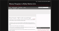 Desktop Screenshot of mannypacquiao-vs-rickyhatton-live.blogspot.com