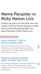Mobile Screenshot of mannypacquiao-vs-rickyhatton-live.blogspot.com