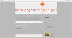 Desktop Screenshot of floraorganicadesigns.blogspot.com