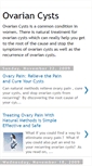 Mobile Screenshot of ovarian-cyst-alternatives.blogspot.com