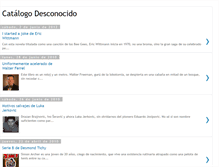 Tablet Screenshot of catalogodesconocido.blogspot.com