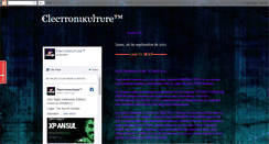 Desktop Screenshot of electronikulture.blogspot.com