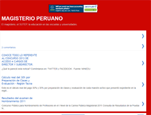 Tablet Screenshot of magisterioperuano.blogspot.com