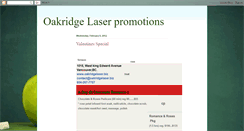 Desktop Screenshot of oakridgelaser.blogspot.com