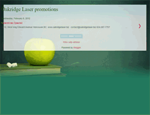 Tablet Screenshot of oakridgelaser.blogspot.com