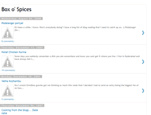 Tablet Screenshot of boxofspices.blogspot.com