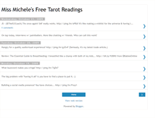 Tablet Screenshot of missmichelestarot.blogspot.com