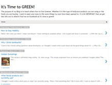 Tablet Screenshot of itstimetogreen.blogspot.com