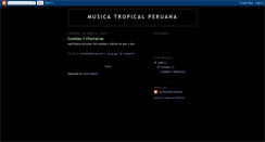 Desktop Screenshot of musicatropicalperuana.blogspot.com