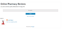 Tablet Screenshot of drugpharmacyreviews.blogspot.com