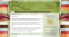 Desktop Screenshot of handsandhome.blogspot.com