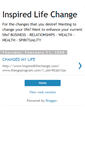 Mobile Screenshot of inspiredlifechange.blogspot.com