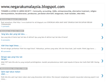 Tablet Screenshot of negarakumalaysia.blogspot.com