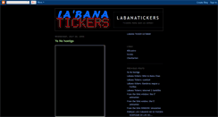 Desktop Screenshot of labanatickers.blogspot.com