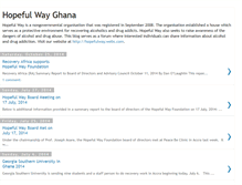 Tablet Screenshot of hopefulwayghana.blogspot.com