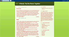 Desktop Screenshot of itreallytiedtheroomtogether.blogspot.com