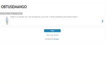 Tablet Screenshot of obtuseandmango.blogspot.com