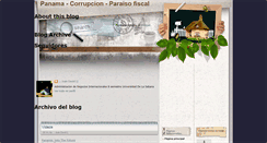 Desktop Screenshot of panama-corrupcion-paraisofiscal.blogspot.com