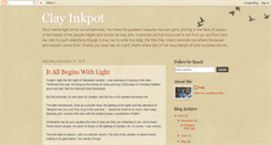 Desktop Screenshot of clayinkpot.blogspot.com