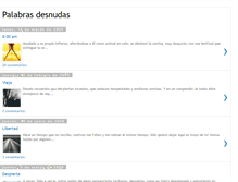 Tablet Screenshot of palabras-desnudas.blogspot.com