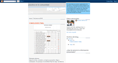 Desktop Screenshot of practicaenlacomunidad.blogspot.com