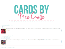 Tablet Screenshot of cardsbymeechelle.blogspot.com