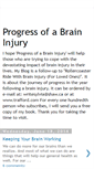 Mobile Screenshot of progressofabraininjury.blogspot.com