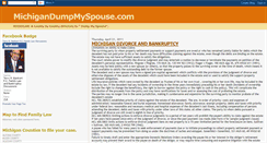 Desktop Screenshot of michigandumpmyspouse.blogspot.com