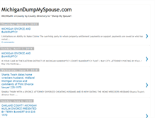 Tablet Screenshot of michigandumpmyspouse.blogspot.com
