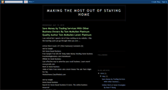 Desktop Screenshot of makingthemostoutofstayinghome.blogspot.com