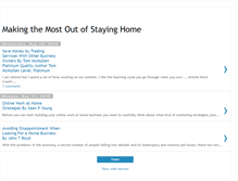 Tablet Screenshot of makingthemostoutofstayinghome.blogspot.com