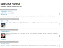 Tablet Screenshot of desdedosmundos.blogspot.com