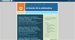 Desktop Screenshot of mundodematematica.blogspot.com