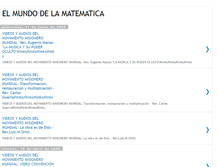 Tablet Screenshot of mundodematematica.blogspot.com