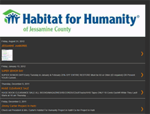 Tablet Screenshot of habitatforhumanityofjessaminecountyky.blogspot.com