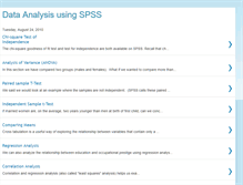 Tablet Screenshot of dataanalysisusingspss.blogspot.com