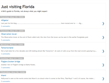 Tablet Screenshot of justvisitingflorida.blogspot.com