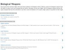 Tablet Screenshot of biologicalweapons.blogspot.com