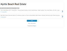 Tablet Screenshot of myrtlebeachrealestateinvesting.blogspot.com