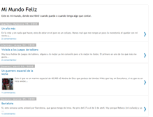 Tablet Screenshot of mipropiomundofeliz.blogspot.com