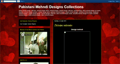 Desktop Screenshot of mehndidesignscollections.blogspot.com